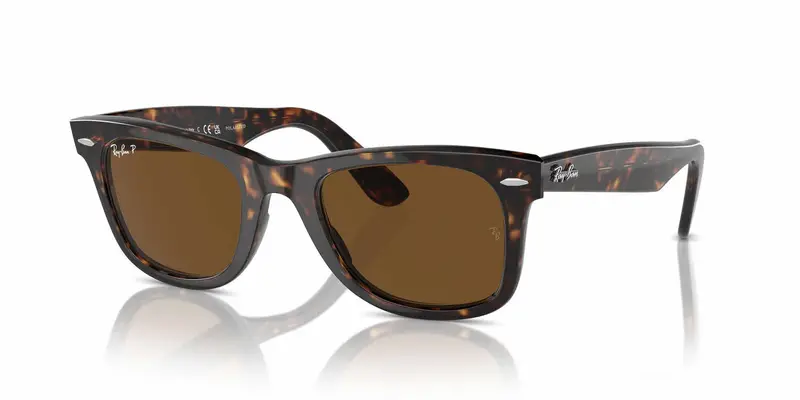 Ray-Ban Wayfarer Rb2140 Polarized Sunglasses - Tortoise/Crystal Brown 1