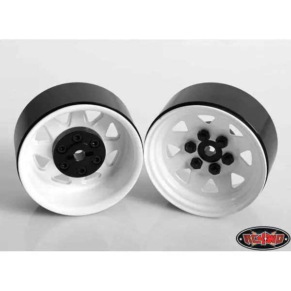 Rc4wd 6 Lug Wagon 1.9 Steel Stamped Beadlock Wheels (White) 1