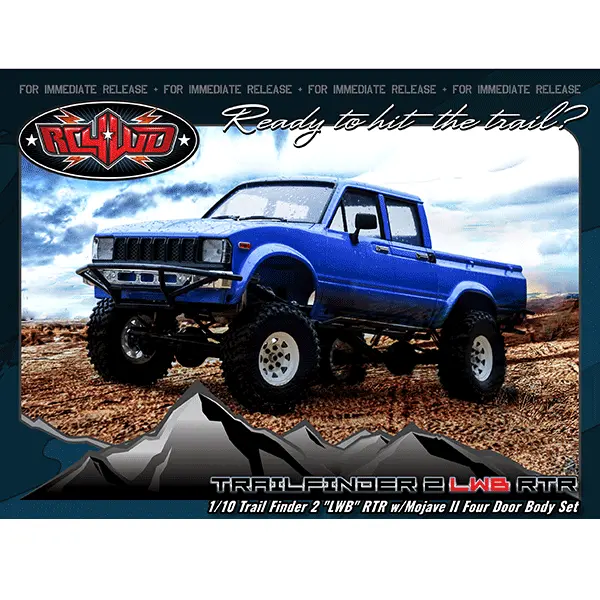 Rc4wd Trail Finder 2 "Lwb" Rtr W/Mojave Ii Four Door Body Set 1