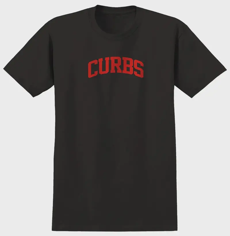 Real Curbs T-Shirt - Black/Red 1