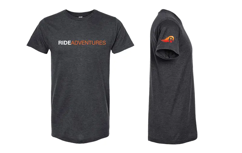 Ride Adventures Bar T-Shirt In Charcoal Heather 1