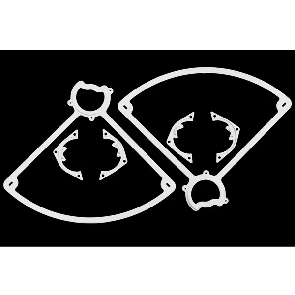 Rpm Dyeable White Rear Prop Guards For The Dromida Vista & Ominus 1