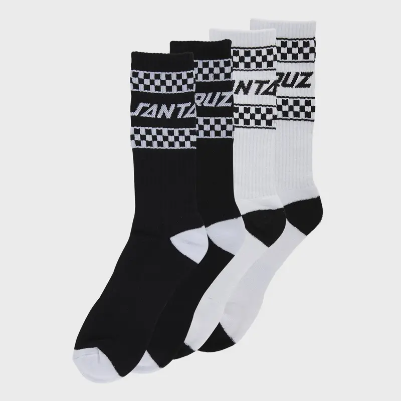Santa Cruz Crew Socks Drift Strip 2 Pack 1