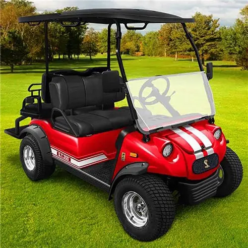 Shelby - Red With Silver 4 Seater 1
