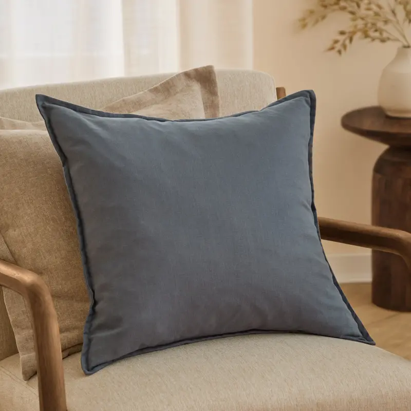 Slub Cotton Cushion Denim 1