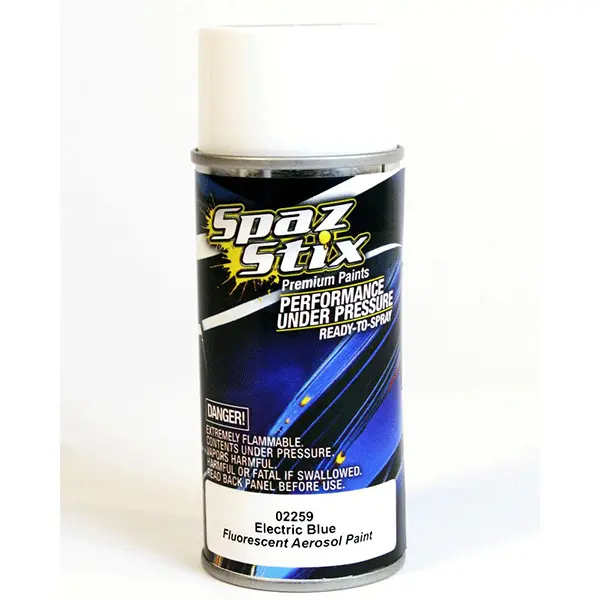 Spaz Stix "Electric Blue" Fluorescent Spray Paint (3.5Oz) 1