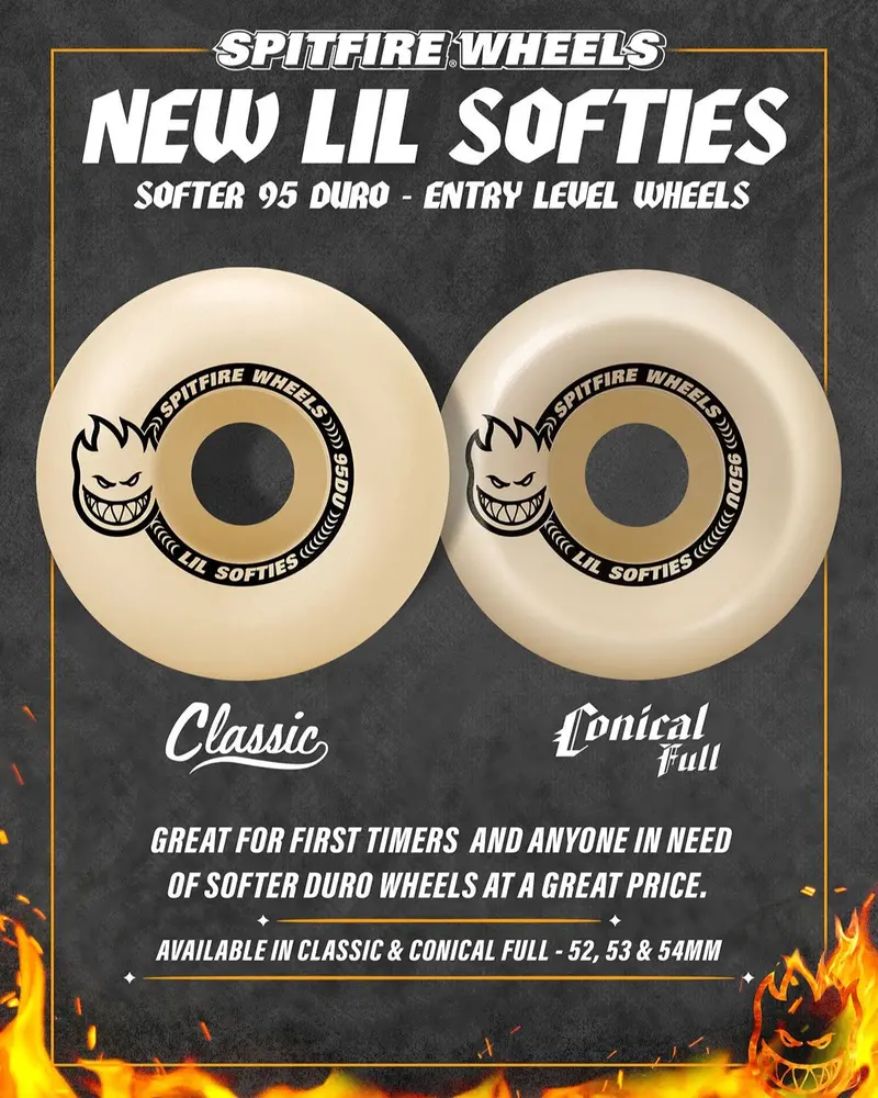 Spitfire 95D Lil' Softies Wheels - Natural 1