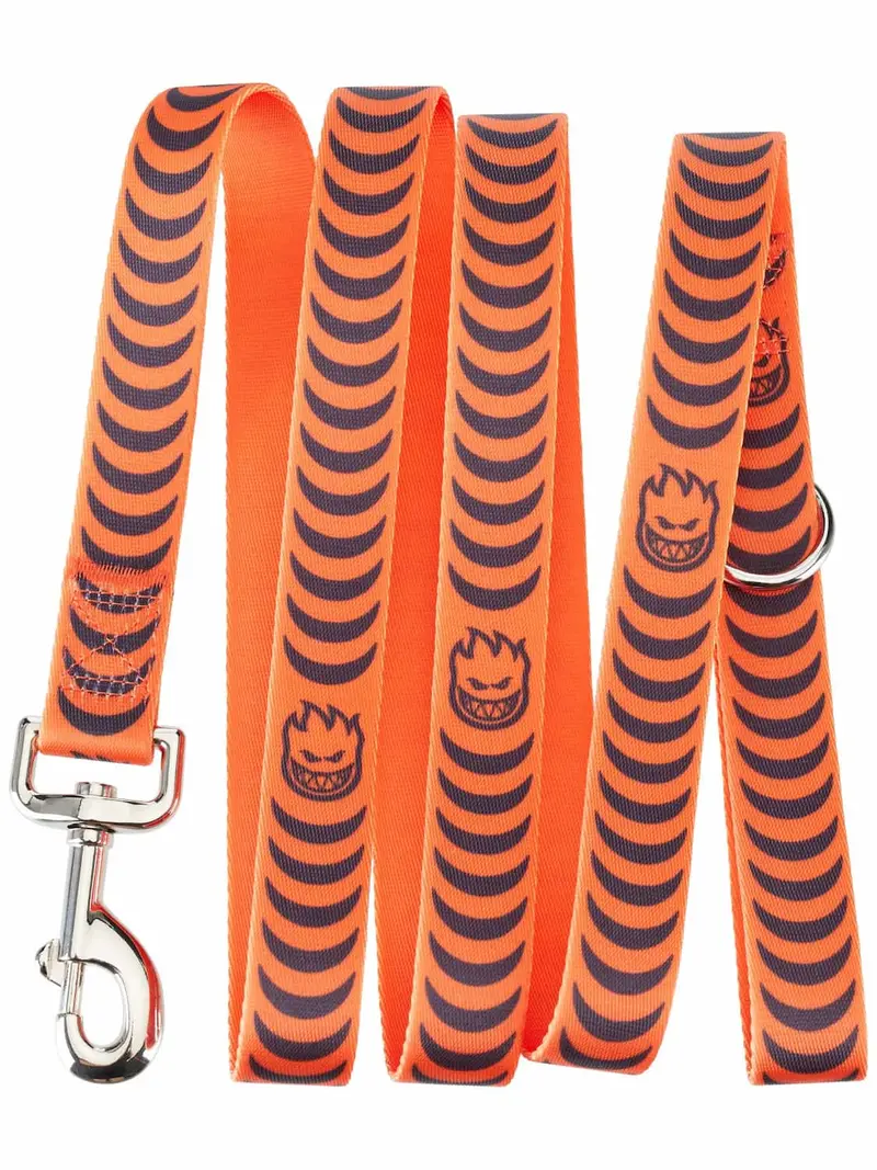 Spitfire Bighead Crescent Dog Lead - Orange/Black 1