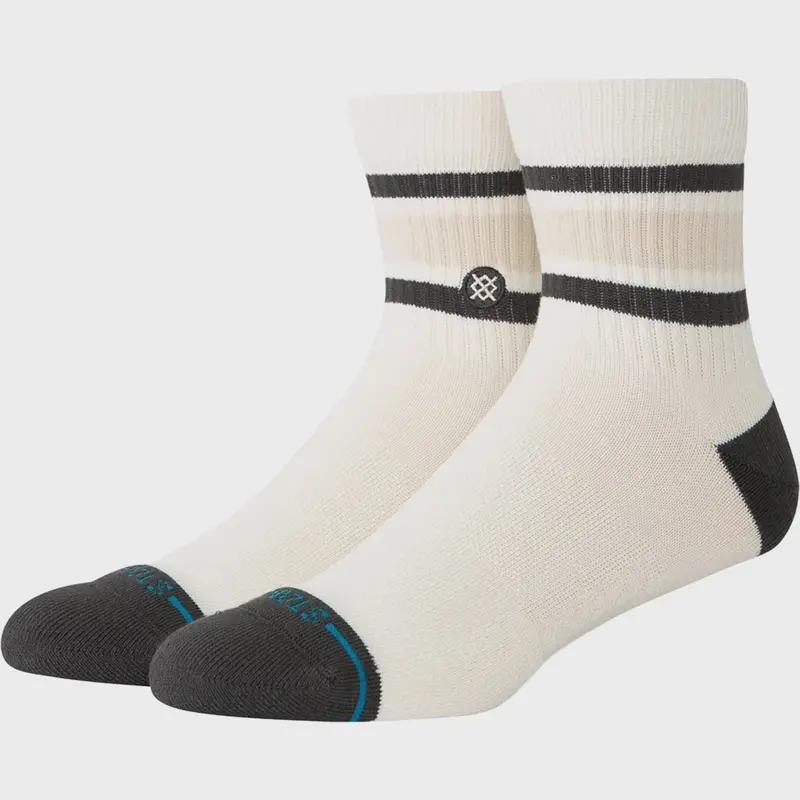 Stance Boyd Qtr Sock - Cream/Brown 1