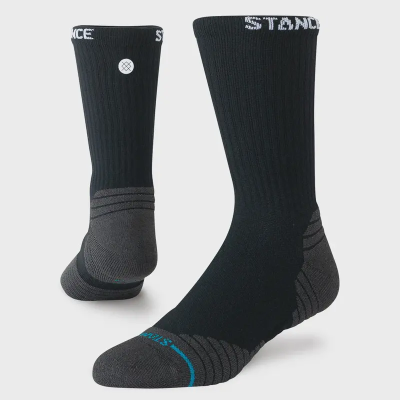 Stance Golf Ribbed Mid Crew Sock - Black 1