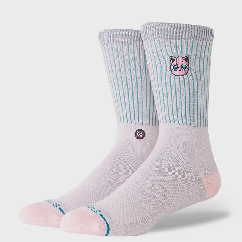 Stance Jigglypuff Crew Sock - Pink 1