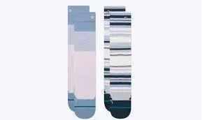 Stance Kids Block 2 Pack Snow Sock - Pink 1