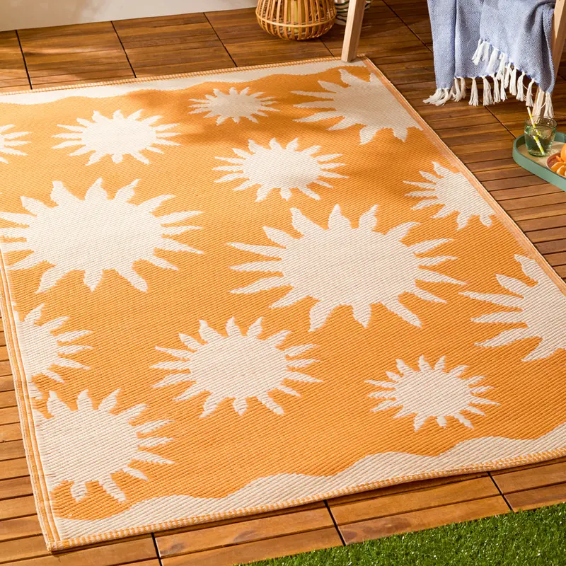 Summer Solstice Indoor/Outdoor Rug Sunrise Yellow 1