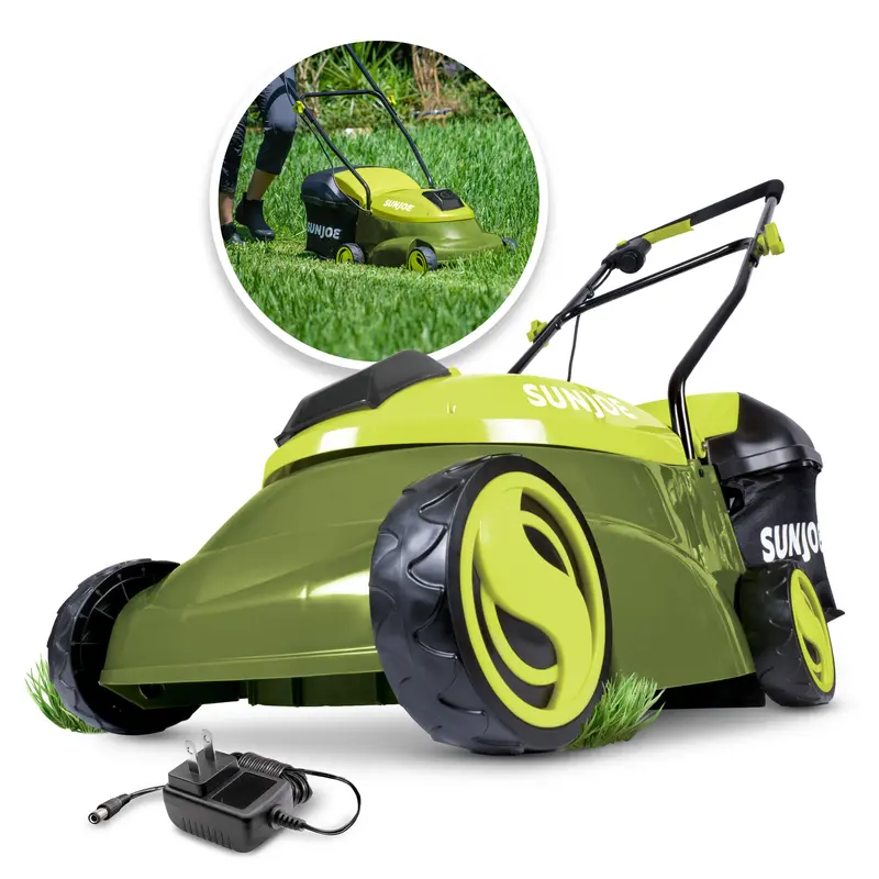 Sun Joe 28-Volt Cordless Walk-Behind Push Lawn Mower | 14-Inch | 5.0-Ah Battery | 3-Position Height Adjustment 1