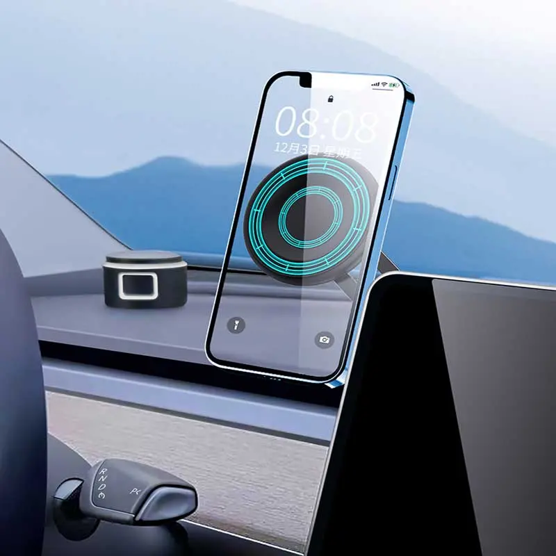 Taptes Magnetic Phone Holder For Tesla, Car Phone Mount For Model Y Model 3 1