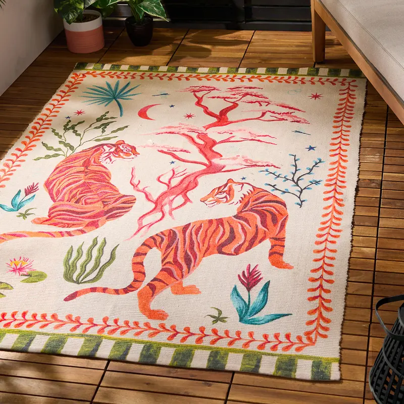 Tiger Dream Indoor/Outdoor Rug Multicolour 1
