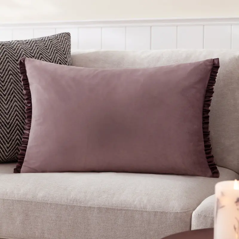 Tilly Velvet Cushion Heather/Smoke 1