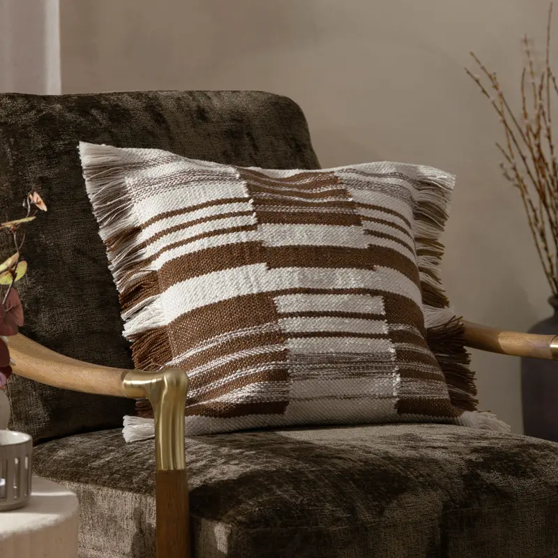 Torode Woven Cushion Baked Earth 1