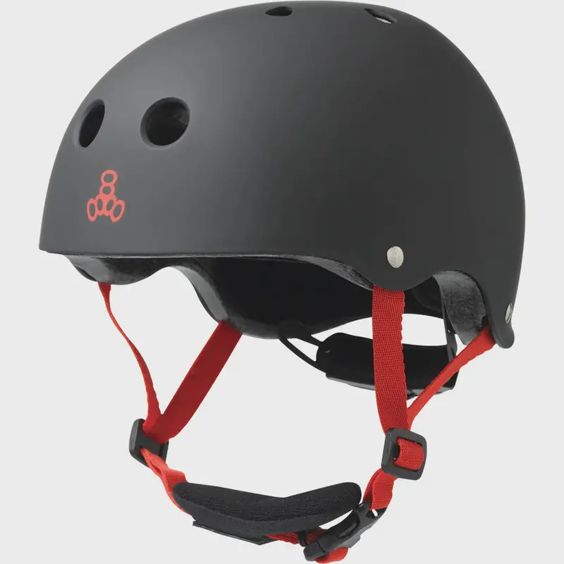 Triple 8 Lil 8 Dual Certified Helmet W/Eps - Black Matte 1