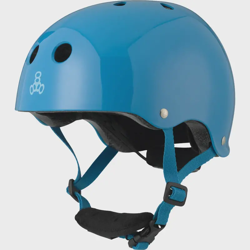 Triple 8 Lil 8 Dual Certified Helmet W/Eps - Blue Gloss 1