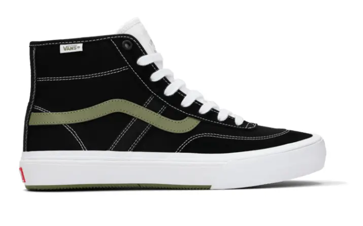 Vans Skate Crockett High Shoe - Black/Green 1