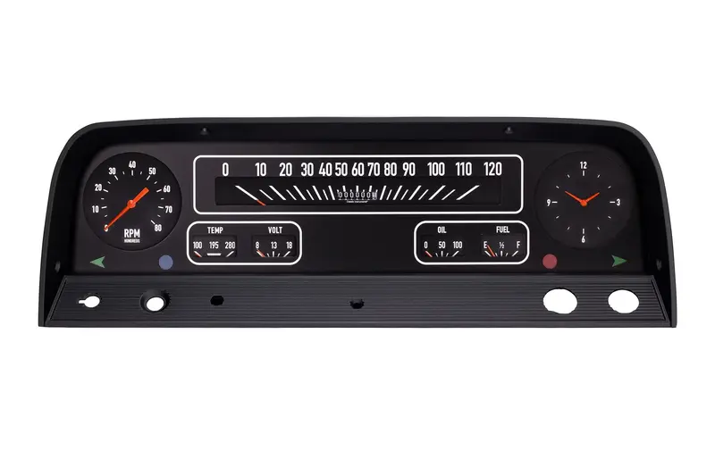 Classic Instruments Ct64B Black Gauge Cluster – Reproduction For 1964–1966 Chevy C/K Series Trucks 1