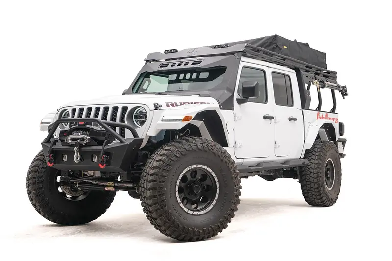 Fab Fours Jtor-02-1 Overland Roof Rack – Two-Stage Black Powder Coat With Extension 1