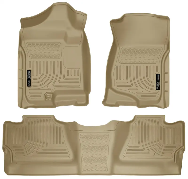 Husky Liners 98203 Custom-Fit Floor Liners – Front & Second Row 1