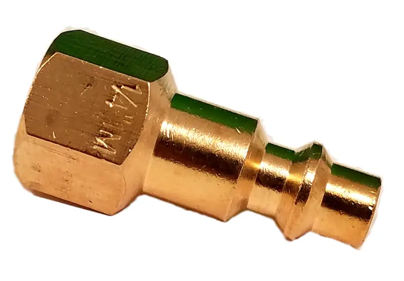 Kleinn Automotive Quick-Connect Air Horn Stud – 1/4" Female Nickel-Plated Brass 1
