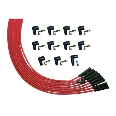 Moroso 52002 Ultra Plug Wire Set – Universal V8 Red Silicone Ignition Cables 1
